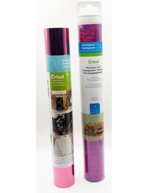 Bundle of 2 New, sealed Cricut adhesive foil and premium vinyl